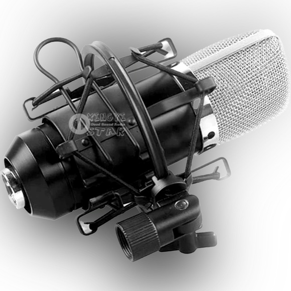 MICROPHONE SHOCK MOUNT CLIP NOISE ISOLATION STABILIZER ANTI-VIBRATION PODCAST - Picture 7 of 8